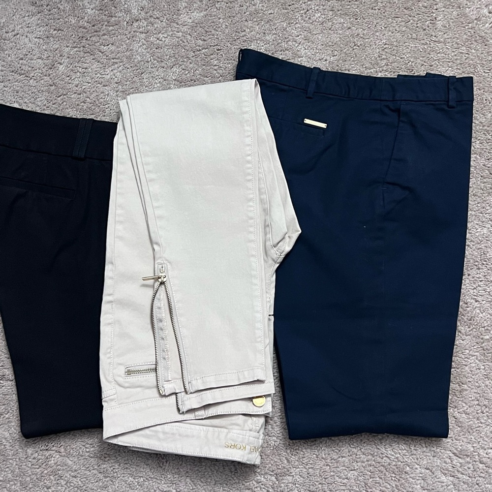 3 pairs of women’s trousers; size 10